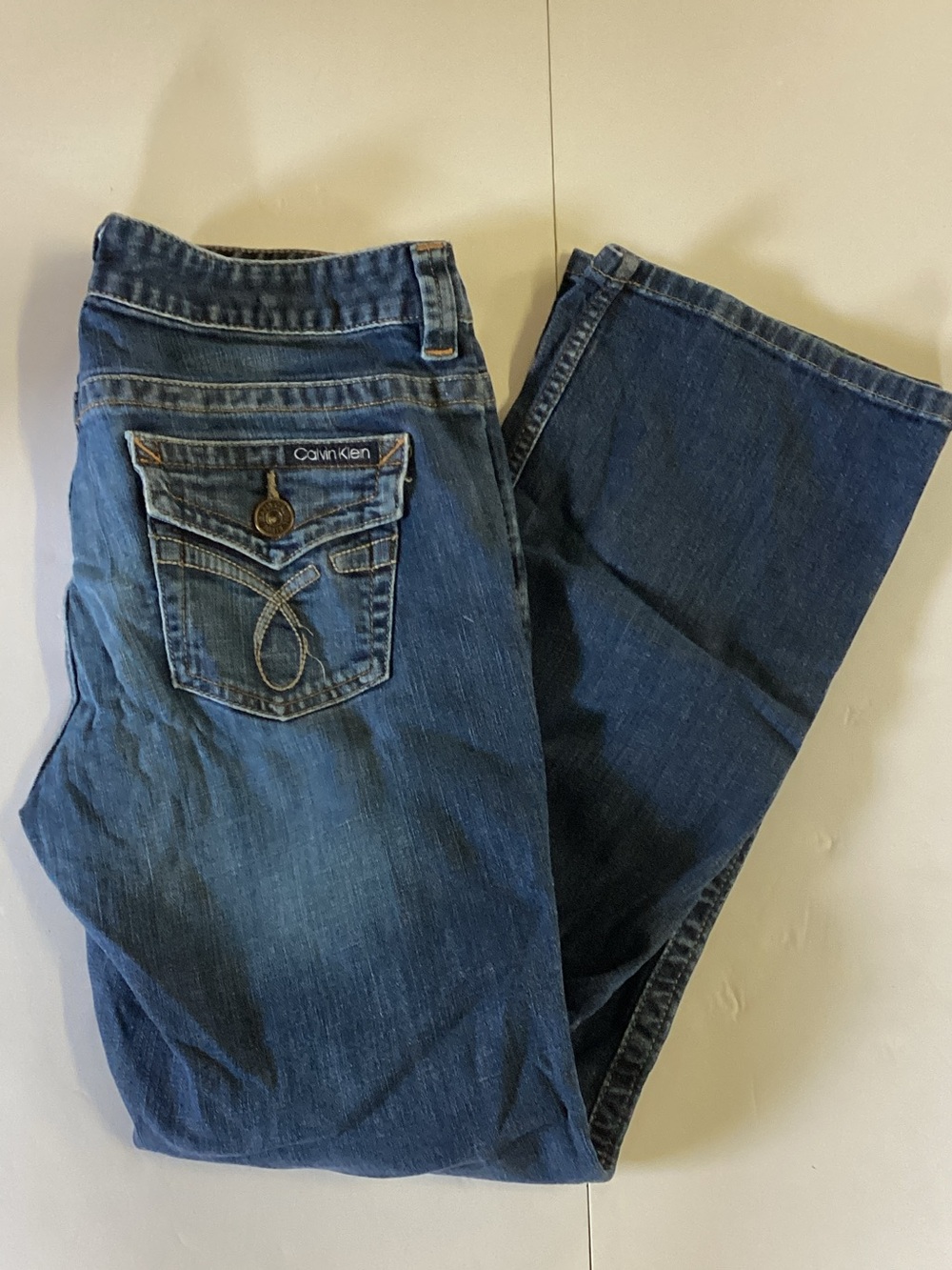 Calvin Klein Jeans Dark Wash Lean Bootcut Jeans